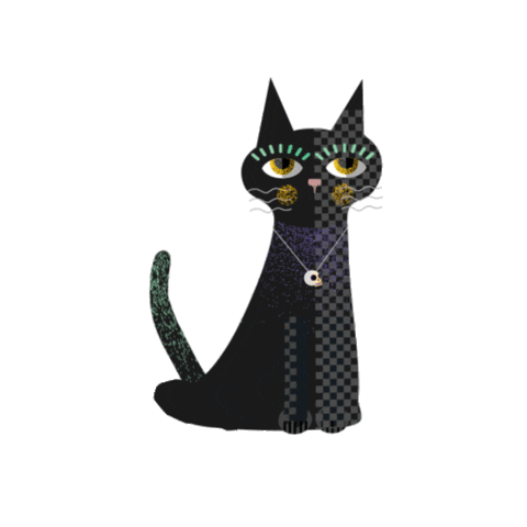 Halloween Cats Sticker by Karma_ShopNow