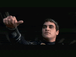 Joaquin Phoenix Thumbs Down GIF