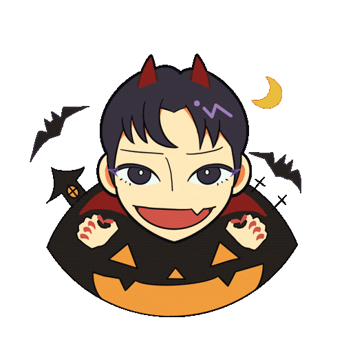 Halloween Vampire Sticker