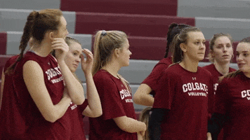 Volleyball Pointing GIF by Colgate Athletics