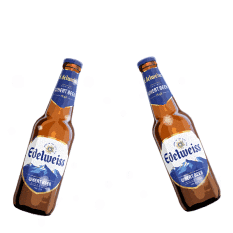 Wheat Beer Snow Sticker by Edelweiss Beer