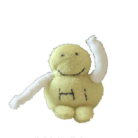 Stuffed Animal Hello Sticker