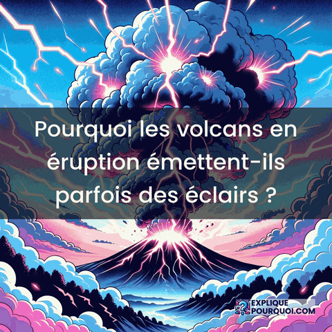 Foudre Volcans GIF by ExpliquePourquoi.com