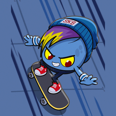 On My Way Skateboarding GIF by bad egg co