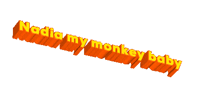 Nadia My Monkey Baby Sticker