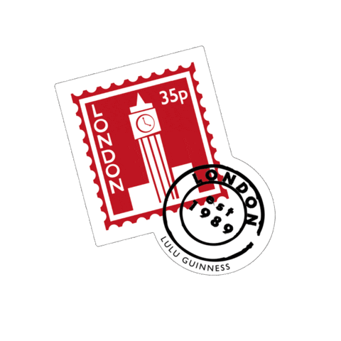 Travelling London Sticker by Lulu Guinness