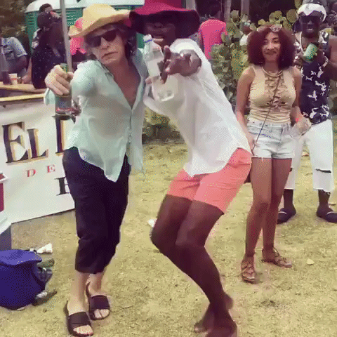 testspiel "mick jagger" jamaica drunk GIF