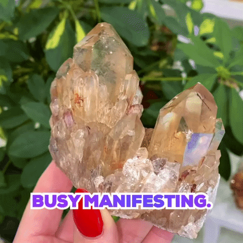 akvibes crystals wealth gemstones abundance GIF