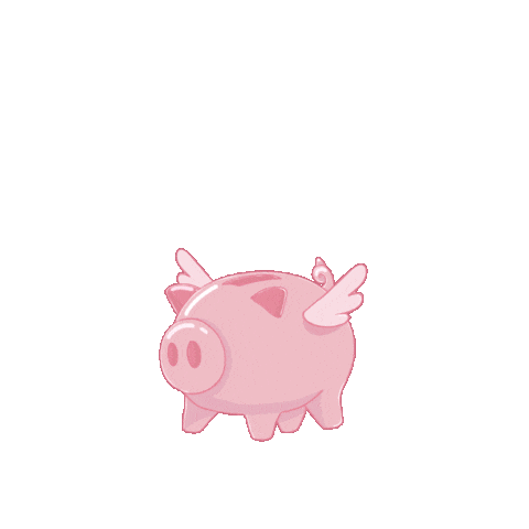 Saving Pay Day Sticker by PositivelyPigasus