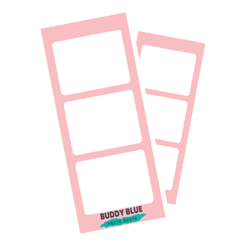 Buddy Blue Photo Booth Sticker