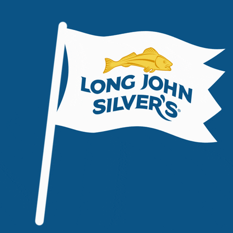 LongJohnSilvers flag waving flag long john silvers longjohnsilvers GIF