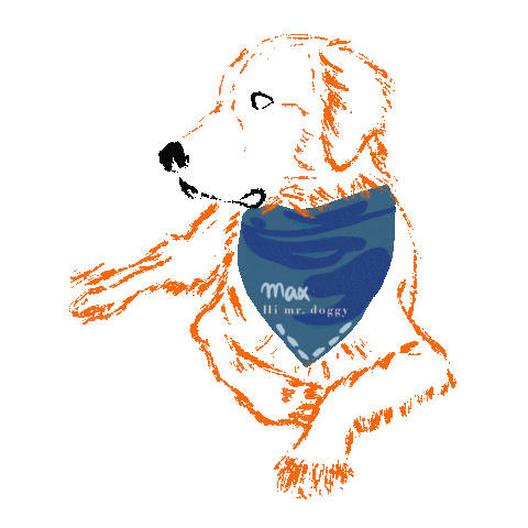 Dog Thank You Sticker by Hi mr doggy