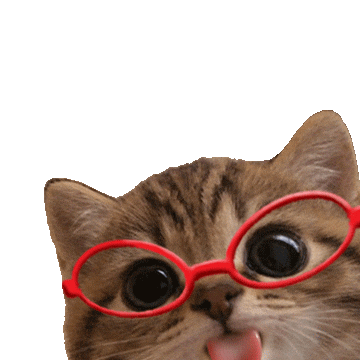 Cat Licking Sticker
