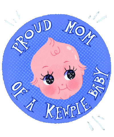 Illustration Kewpie Sticker by Nisa Kuzucan