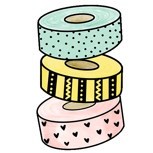 Pastel Tape Sticker