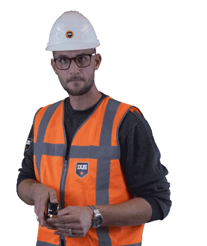 Bouw Hamer Sticker by DUS bv