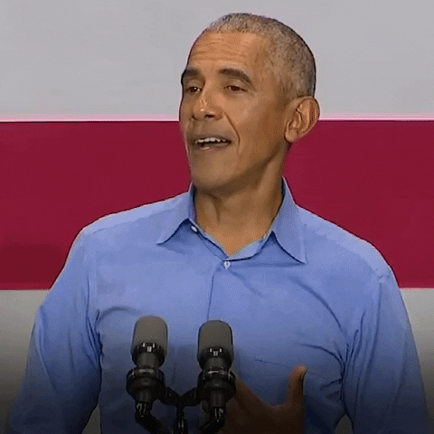 Barack Obama Smile GIF by The Democrats