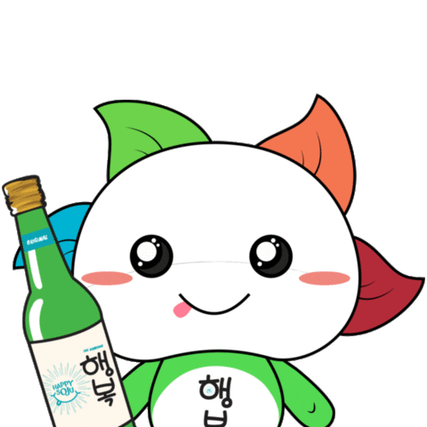 Happy Soju Indonesia Sticker