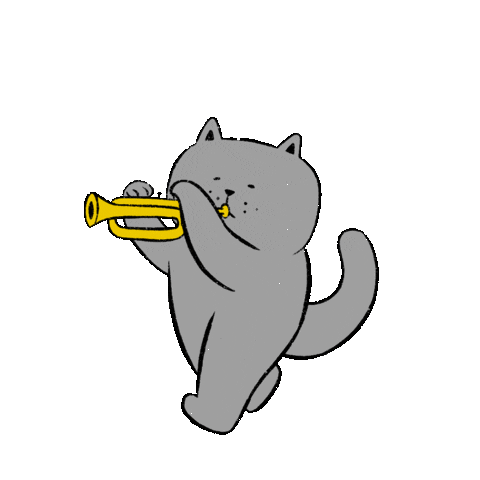 Happy Cat Sticker by Bloom Stationery