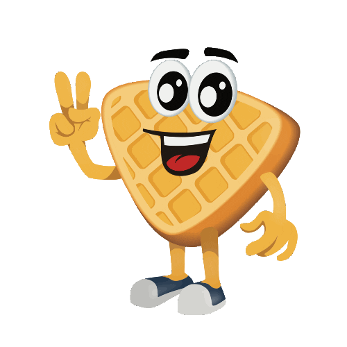 Belgian Waffle Sticker by Disquinho Alimentos for iOS & Android GIPHY