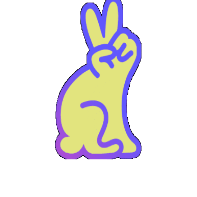 Bunny Rabbit Sticker by Liviko Distillery