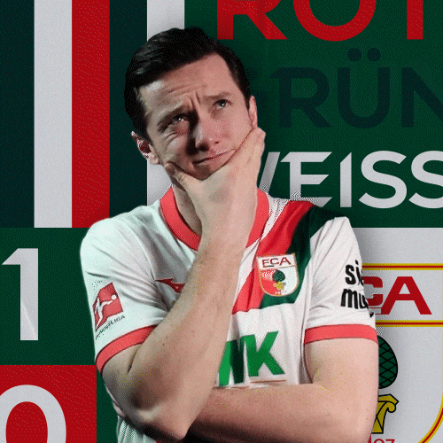 Football Think GIF by FC Augsburg 1907