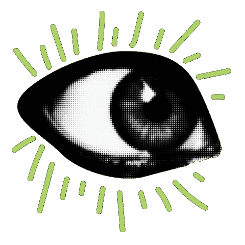 Look Eye Sticker by Krebsgesellschaft-Brandenburg