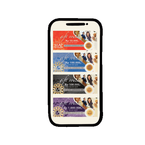 MAP Gift Voucher Sticker