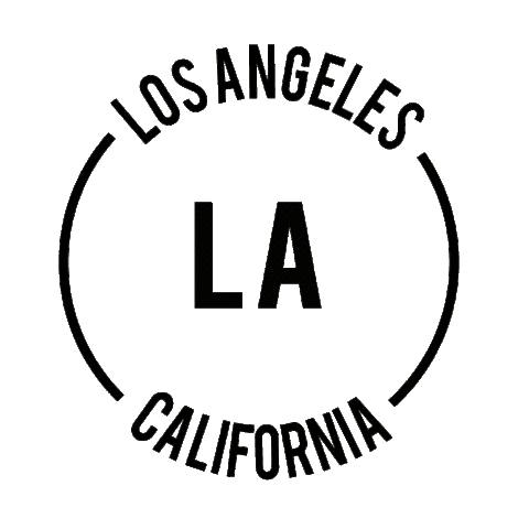 Los Angeles La Sticker by Rob Jelinski Studios, llc.