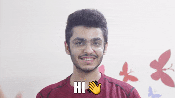 Waving Hi Hello GIF by Aashish Desimarketer