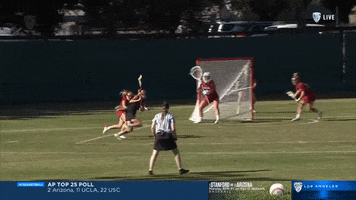 Lacrosse Save GIF by Stanford Athletics