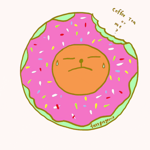 jcaleee sweet bear eat donut GIF