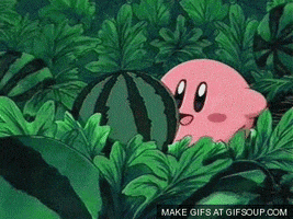 Watermelon Kirby GIF