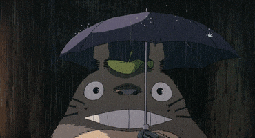 Raining Hayao Miyazaki GIF