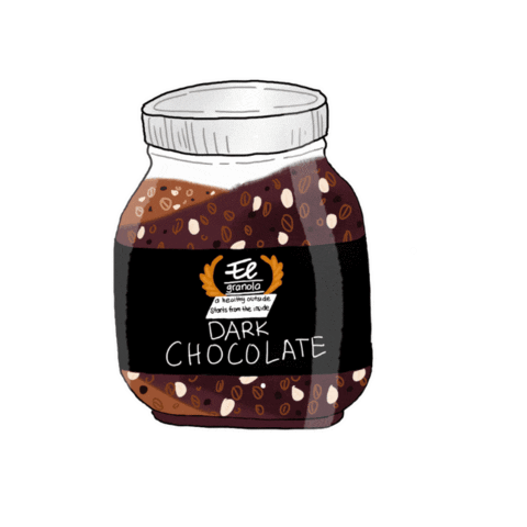 Dark Chocolate Food Sticker by El Granola ID