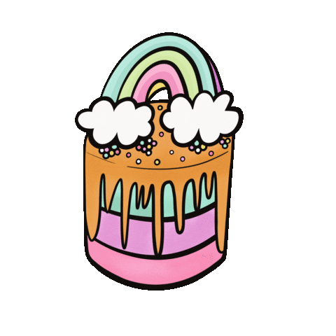 Baking Happy Birthday Sticker by JellaCreative