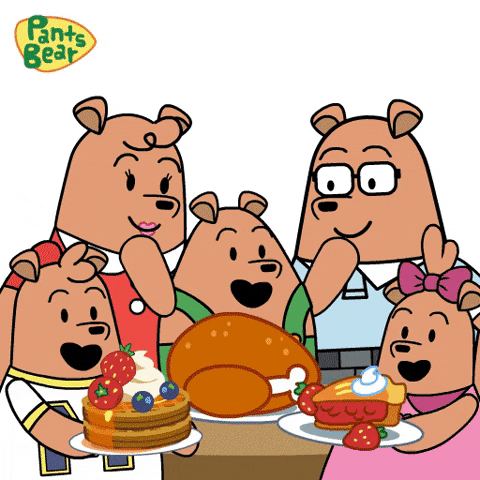 Thanks Giving Party GIF by Meme World of Max Bear