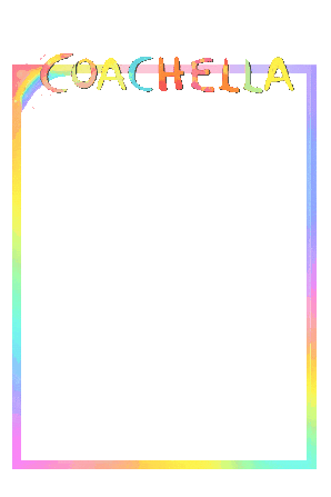 Frame Coachella Sticker