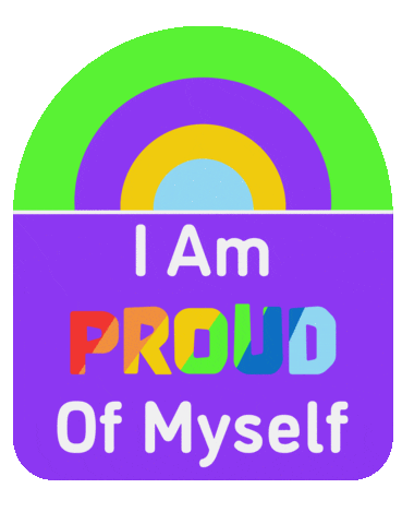 Proud Gay Pride Sticker by Dani Liu 廖丹妮