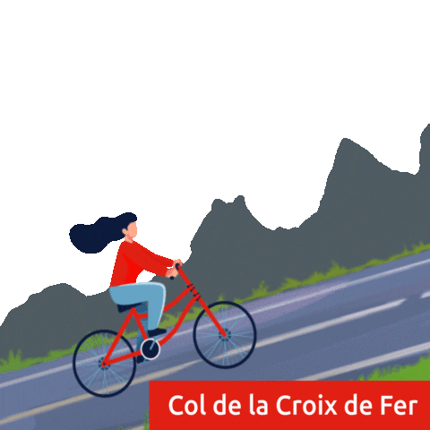 Bike Mountain Sticker by Saint Sorlin d'Arves