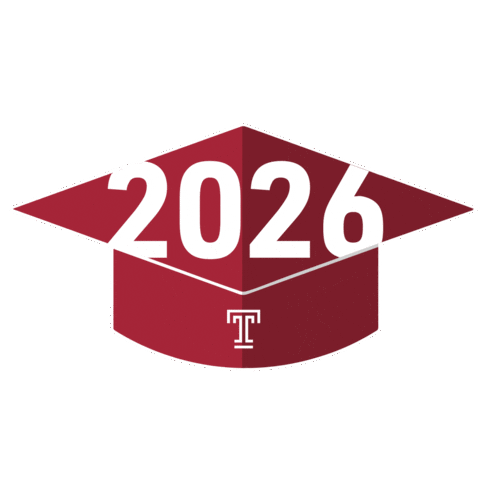 Temple 2026 Sticker by Temple University