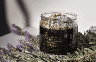 Crystalhillsorganics luxury lavender bath salts crystal infused GIF
