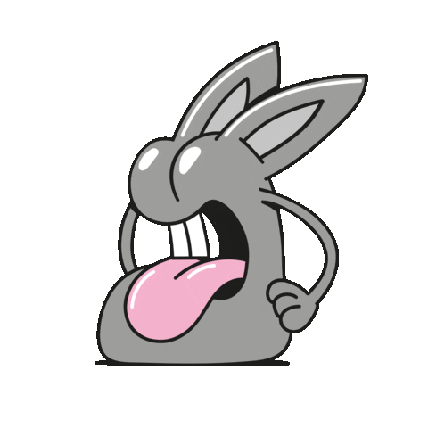 Bunny Rabbit Sticker by Yadgeto