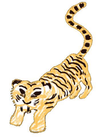 Chinese Tiger Sticker by Sarah Chow