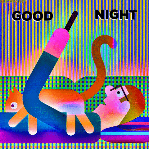 Log Off Good Night GIF by PEEKASSO