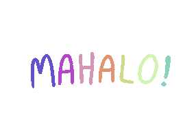 Mahalo Sticker