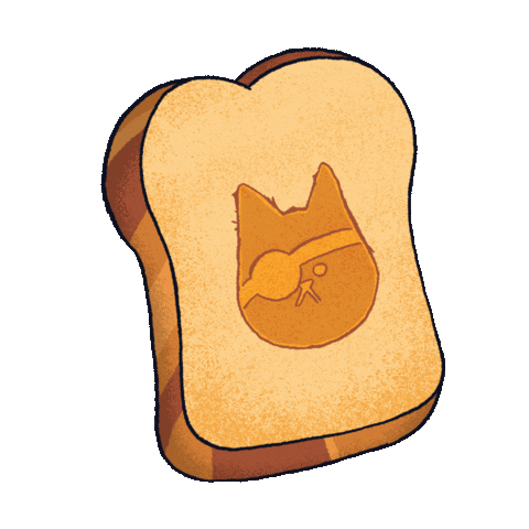 Breakfast Cute Cat Sticker