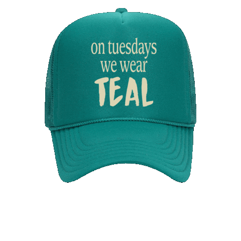 Hat Teal Sticker by UNCW Alumni Association