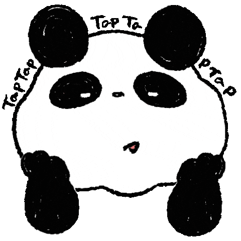 Tap Panda Sticker