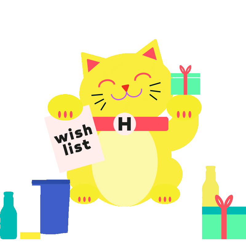 Cat Christmas Sticker by HATSU